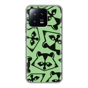 Силіконовий Чохол з Энотами на Xiaomi 13 (Мордочки Єнота)