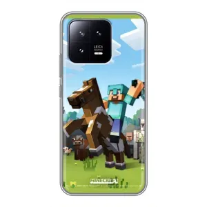 Чехлы для Xiaomi 13 (Персонажи Майн Крафт) (На коне)