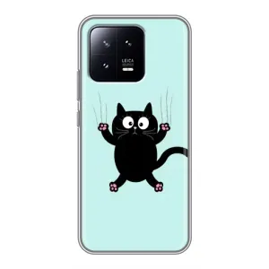 Силіконовий чохол з котиком для Xiaomi 13 (Падаючий кіт)