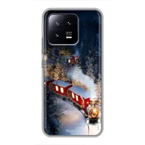 Силиконовый бампер на рождество для Xiaomi 13 (Поезд)