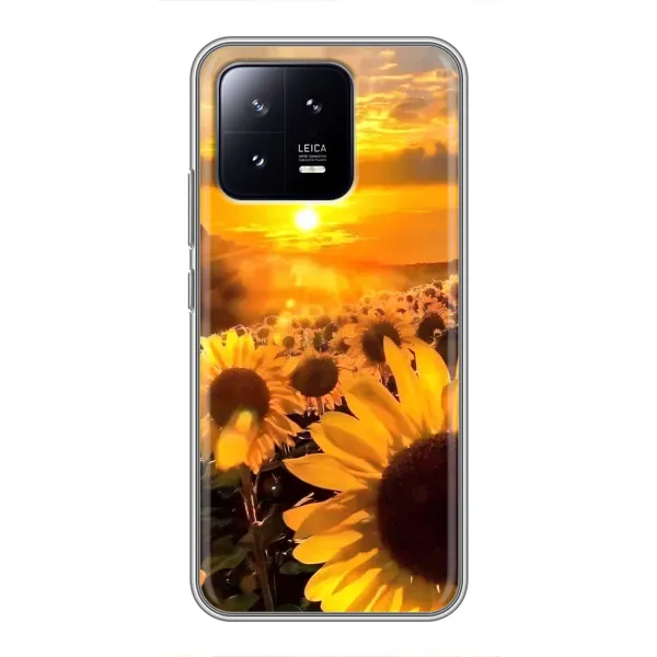 Чехол с рисунком «поле подсолнухов» для Xiaomi 13