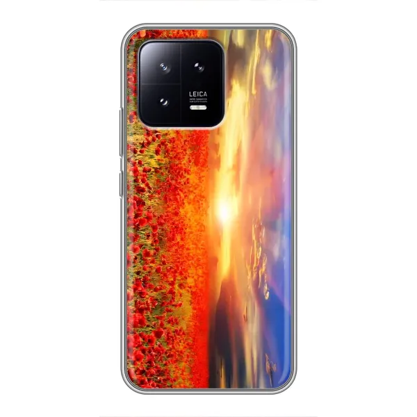 Чехол с рисунком «Поле тюльпанов» для Xiaomi 13