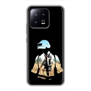 Силиконовый чехол с картинкой "Герой Pubg" на Xiaomi 13 (Пубг мен)