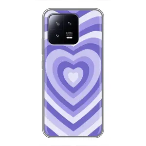 Чохли з тематикою "Маленькі Сердчеки" на Xiaomi 13 (Серце фіолет)