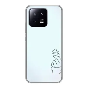 Чохол (Знак сердечка) для Xiaomi 13 (Сердечко на блакитному)