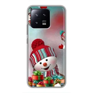 Чехлы на Новый Год Xiaomi 13 (Снеговик в шапке)