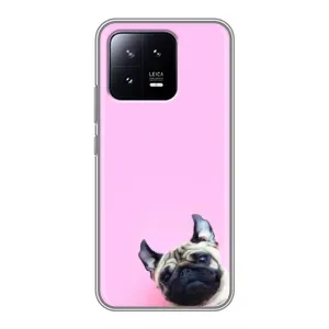 Бампер для Xiaomi 13 з картинкою "Песики" (Собака на рожевому)