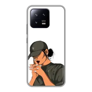 Силіконовый Чохол на Xiaomi 13 з картинкой Модных девушек (У зеленому)
