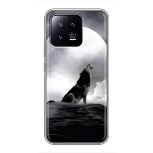 Чохол з Вовком на Xiaomi 13 (Вовк і місяць)
