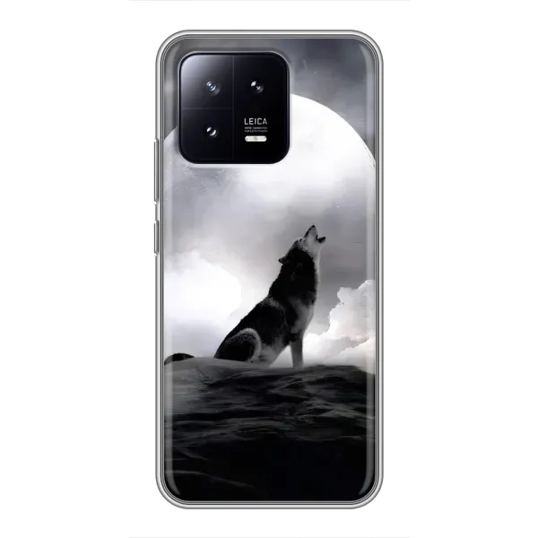 Чехол с рисунком «Волк и луна» для Xiaomi 13 Чехол с рисунком «Волк и луна» для Xiaomi 13