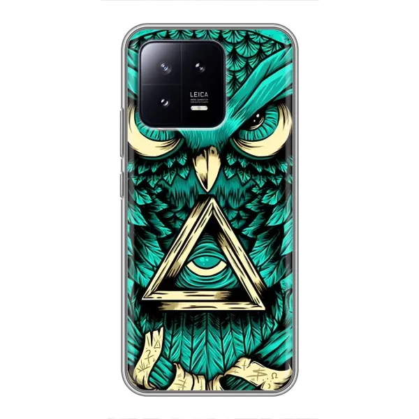 Чехол с рисунком «Зеленая сова» для Xiaomi 13 Чехол с рисунком «Зеленая сова» для Xiaomi 13