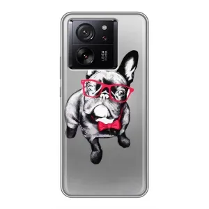 Чохол (ТПУ) Милі песики для Xiaomi 13T Pro (Бульдог в окулярах)