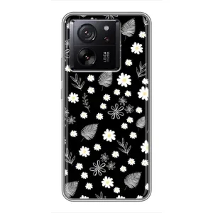 Чохли з тематикою "КВІТИ" на Xiaomi 13T Pro (цвітіння на чорному)