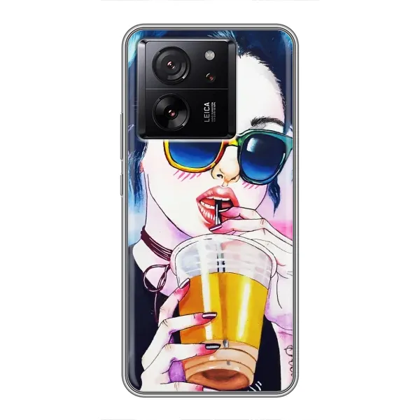 Чехол с рисунком «Девушка с коктейлем» для Xiaomi 13T Pro Чехол с рисунком «Девушка с коктейлем» для Xiaomi 13T Pro