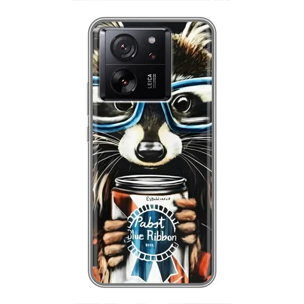 Чехол с рисунком «Енот в очках» для Xiaomi 13T Pro Чехол с рисунком «Енот в очках» для Xiaomi 13T Pro
