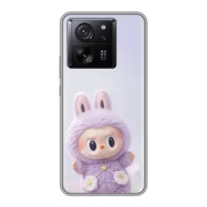Чехол с принтом Лабубу для Xiaomi 13T Pro (Фиолетовый Лабубу)