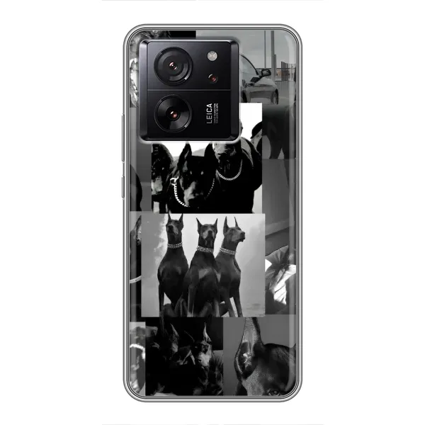 Чехол с рисунком «Коллаж Доберман» для Xiaomi 13T Pro Чехол с рисунком «Коллаж Доберман» для Xiaomi 13T Pro