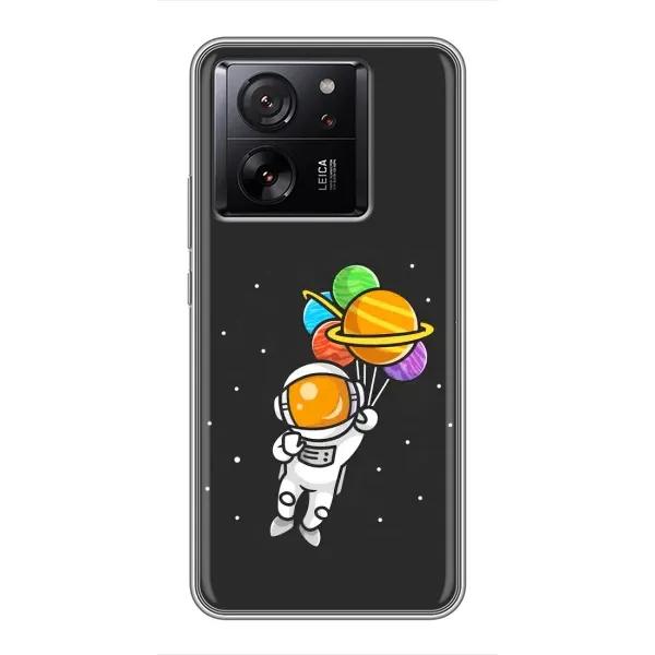 Чехол с рисунком «Космонавт с шариками» для Xiaomi 13T Pro