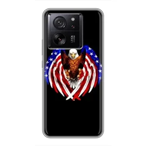 Чехол Флаг USA для Xiaomi 13T Pro (Крылья США)