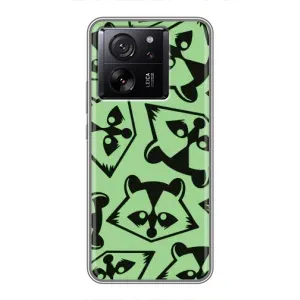 Силіконовий Чохол з Энотами на Xiaomi 13T Pro (Мордочки Єнота)