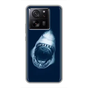 Силиконовый бампер с картинкой животных для Xiaomi 13T Pro (Пасть Акулы)