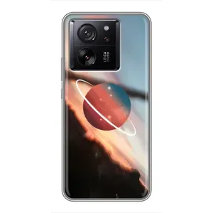 Чехол (ТПУ) с планетами на Xiaomi 13T Pro (Сатурн)