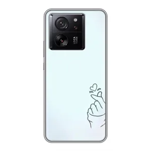 Чехлы (Знак сердечка) на Xiaomi 13T Pro (Сердце на голубом)