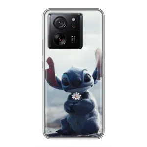 Чехол с рисунком Стич для Xiaomi 13T Pro (Стич с цветочком)