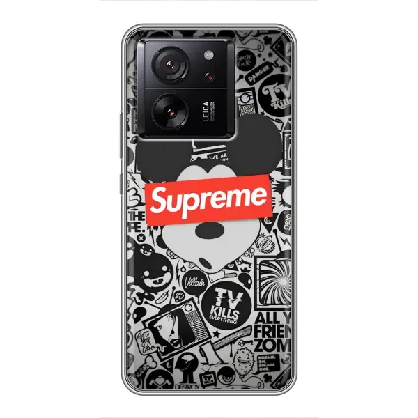 Чехол с рисунком «Supreme Маус» для Xiaomi 13T Pro Чехол с рисунком «Supreme Маус» для Xiaomi 13T Pro