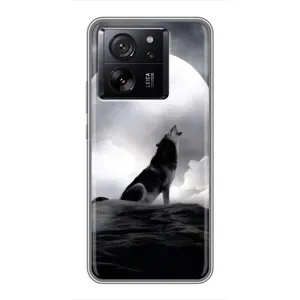 Чохол з Вовком на Xiaomi 13T Pro (Вовк і місяць)