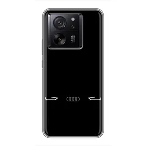 Силиконовый бампер с картинкой машины на Xiaomi 13T (Силует Audi)
