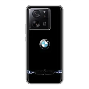 Силиконовый бампер с картинкой машины на Xiaomi 13T (Черный BMW)