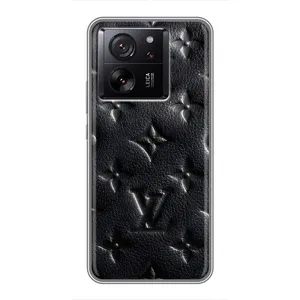 Текстурный Чехол Louis Vuitton для Сяоми 13Т (Черный ЛВ)