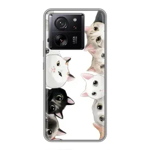 Силиконовый чехол с котиком для Xiaomi 13T (Коты)