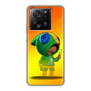 Чохол Бравл Старс для Xiaomi 13T (LEON в кофті)
