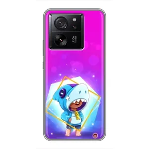 Чохол Бравл Старс для Xiaomi 13T (Леон у костюмі Акули)