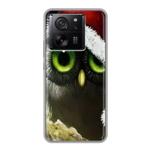 Чехлы с принтом СОВЫ для Xiaomi 13T (Новогодняя Сова)