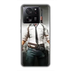 Силиконовый чехол с картинкой "Герой Pubg" на Xiaomi 13T (Пабг)
