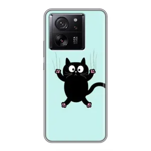 Силиконовый чехол с котиком для Xiaomi 13T (Падающий кот)