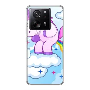 Чохол Unicorn на Xiaomi 13T (Веселка Єдиноріга)