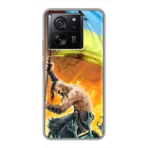 Чехол с картинкой (Патриотический КОЗАК) на Xiaomi 13T (Сильный Козак)