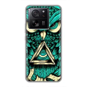 Чехлы с принтом СОВЫ для Xiaomi 13T (Зеленая сова)