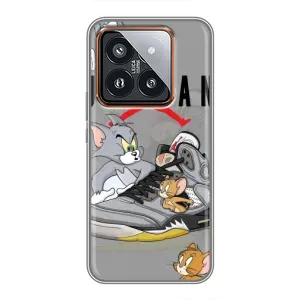 Силиконовый Чехол Nike Air Jordan на Сяоми 14 Про (Air Jordan)