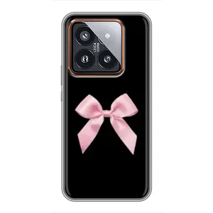 Чохол банти для Xiaomi 14 Pro (Бант на чорному)