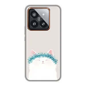 Чохол на тематику: Коти для Xiaomi 14 Pro (Білий котик)