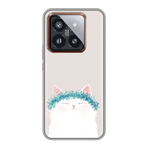 Чехол с рисунком «Белый котик» для Xiaomi 14 Pro Чехол с рисунком «Белый котик» для Xiaomi 14 Pro