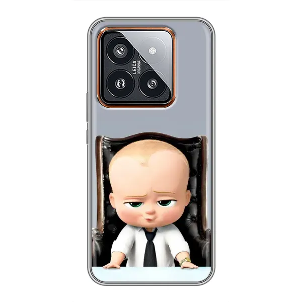 Чехол с рисунком «BOSS» для Xiaomi 14 Pro