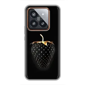 Чохол з зображенням смачної їжі для Xiaomi 14 Pro (Чорна полуниця)