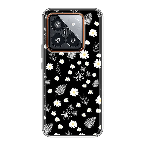 Чохол з малюнком «цвітіння на чорному» для Xiaomi 14 Pro Чохол з малюнком «цвітіння на чорному» для Xiaomi 14 Pro