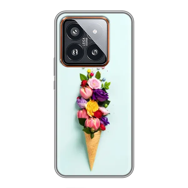 Чохол з малюнком «Квітка-морозиво» для Xiaomi 14 Pro Чохол з малюнком «Квітка-морозиво» для Xiaomi 14 Pro